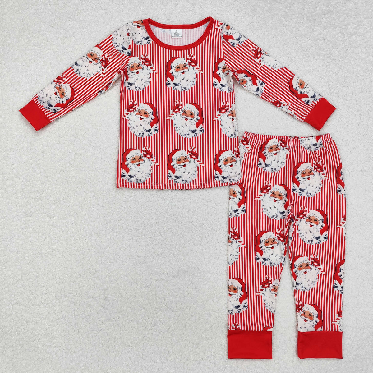 Santa Red Stripes Print Family Christmas Styles