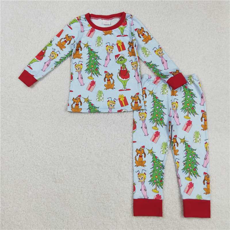 Sibling Toddler Girls Boys Christmas Long Sleeve Pajama Set