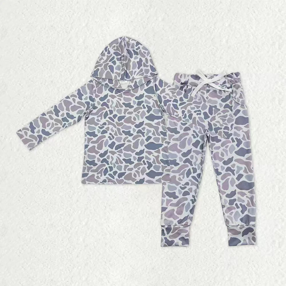 Sibling Toddler  Boys Western Southern Pocket Hoodie Top Jogger Outfit