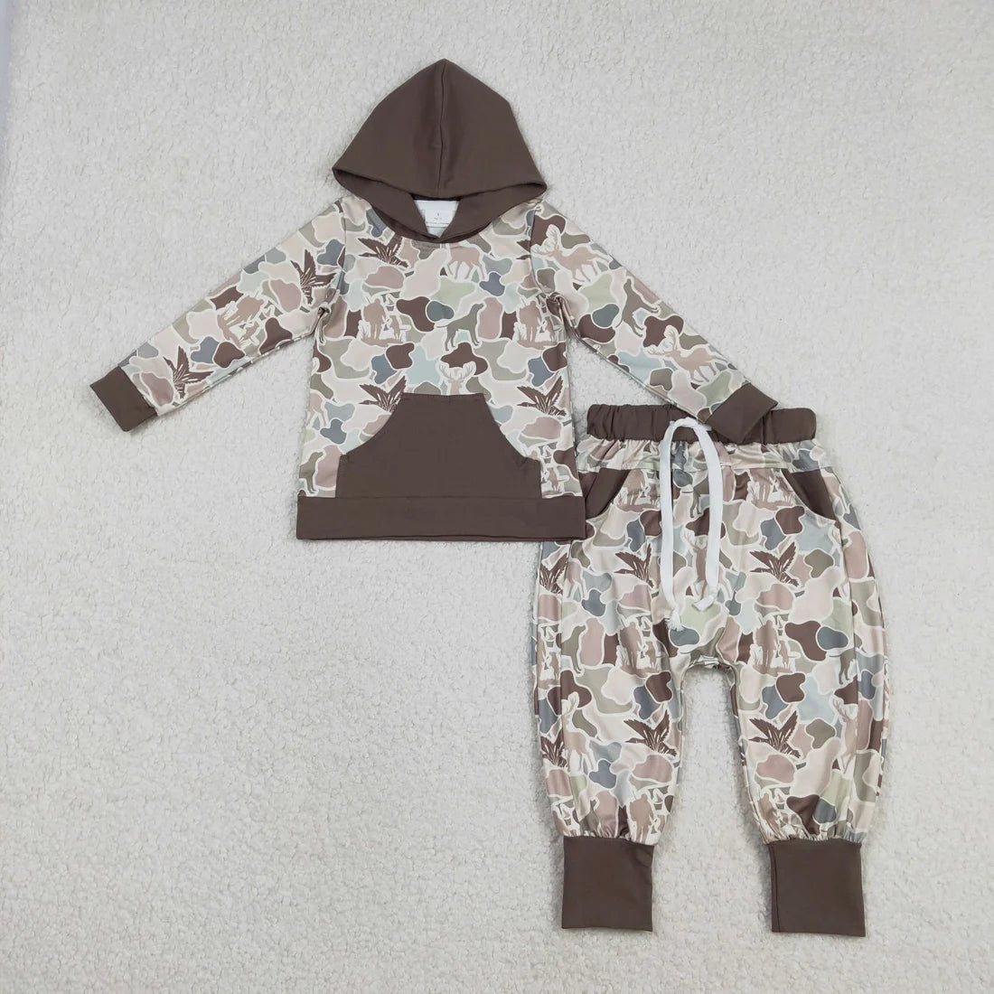 Sibling Toddler  Boys Western Southern Pocket Hoodie Top Jogger Outfit