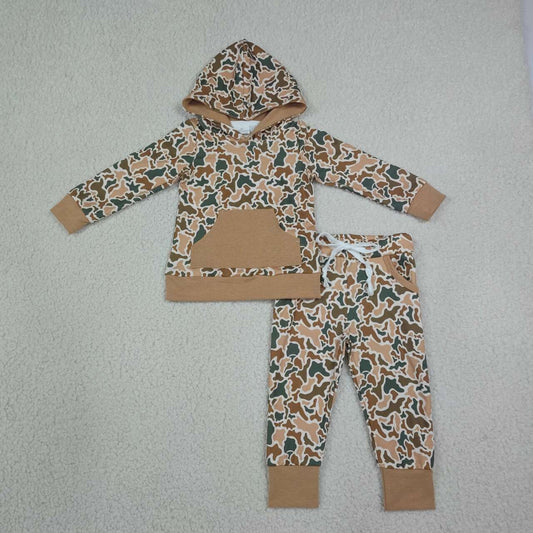 Sibling Kids Boys Long Sleeve Pocket Hoodie Top Jogger Pants Outfit