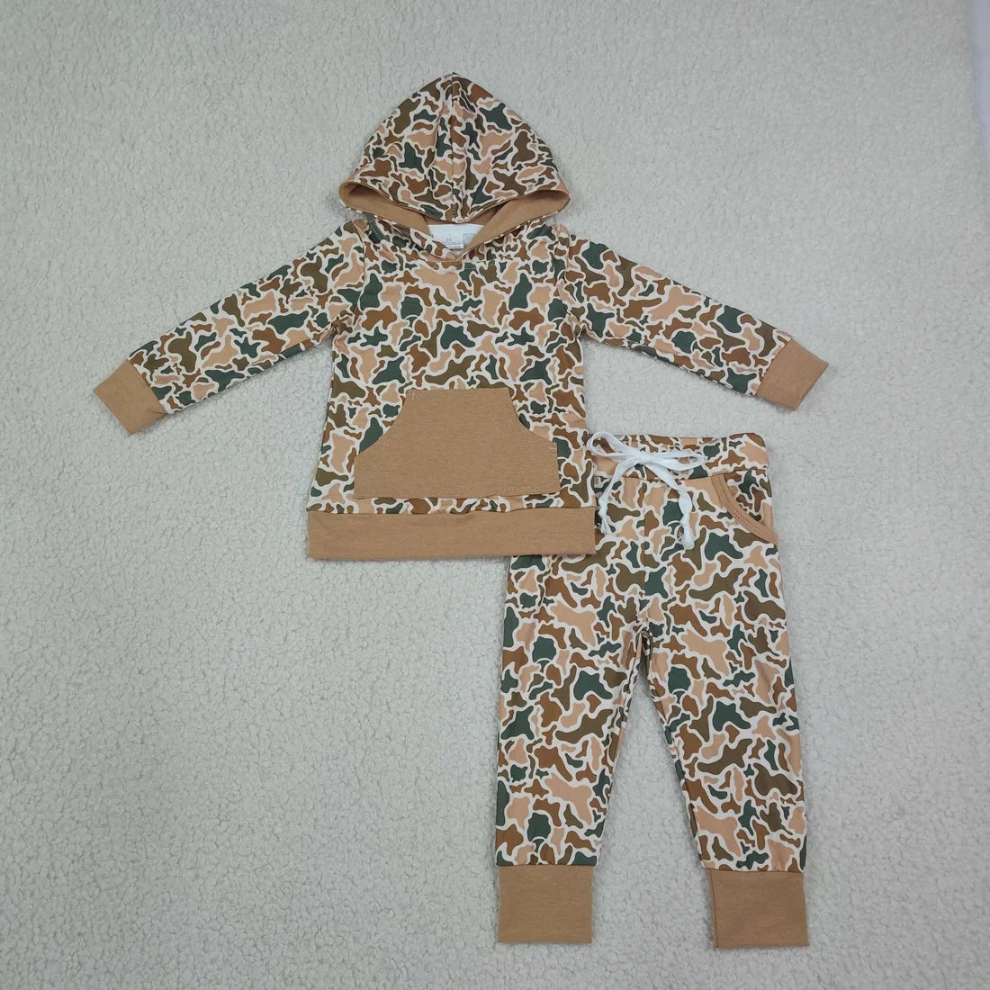Sibling Toddler  Boys Western Southern Pocket Hoodie Top Jogger Outfit
