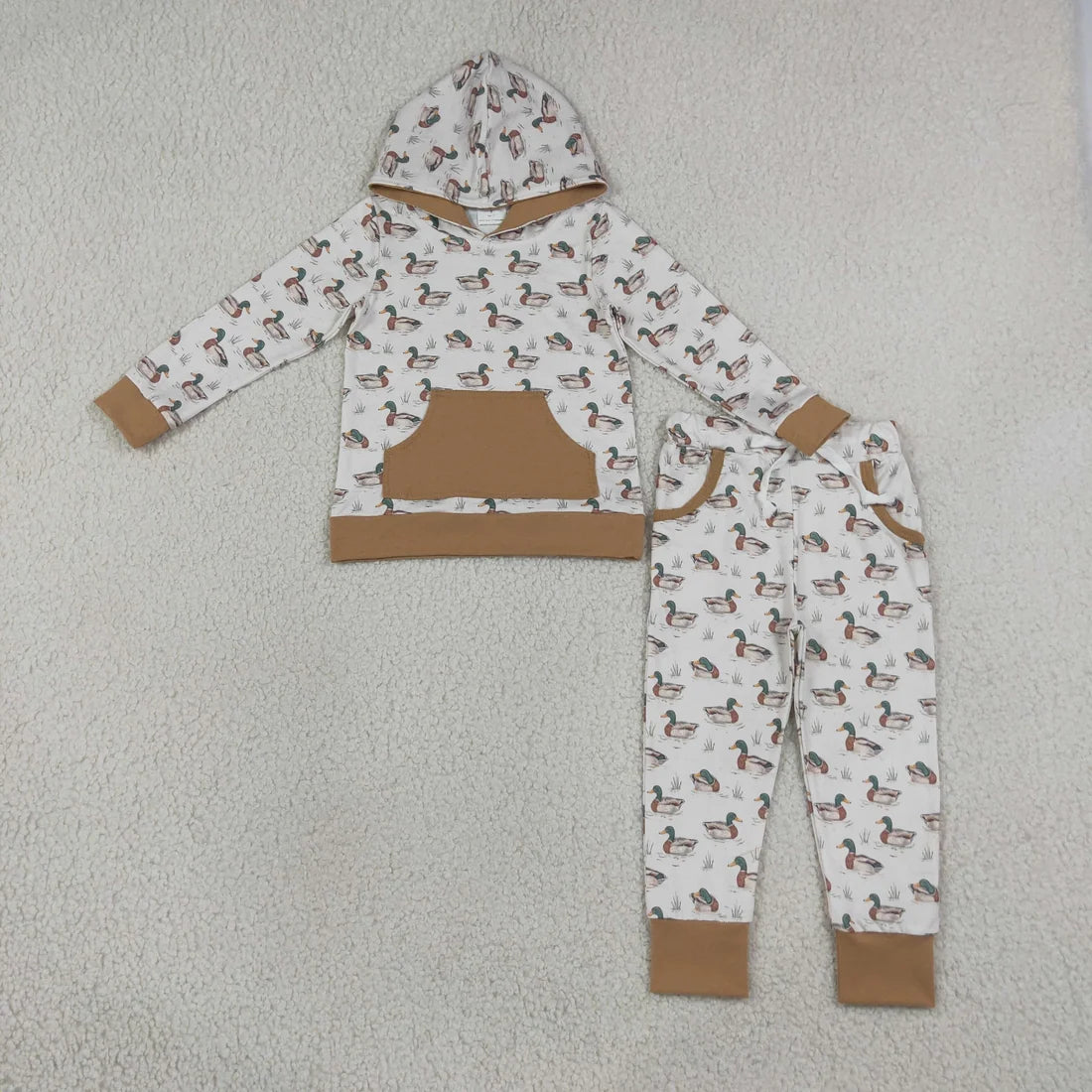 Sibling Toddler  Boys Western Southern Pocket Hoodie Top Jogger Outfit