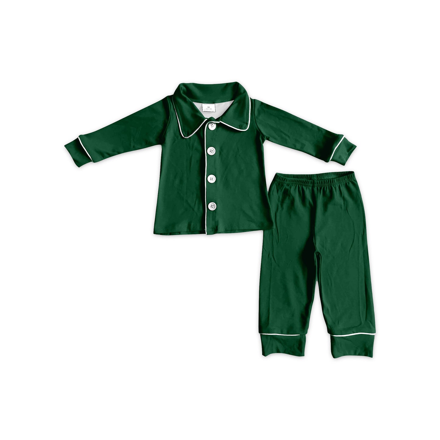 8.27 BLP1594 Kids Boys Green Cotton Pajama Set