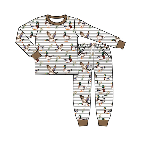 9.11 BLP1609 Preorder Baby Boys Mallard Duck Long Sleeve Pajama Set