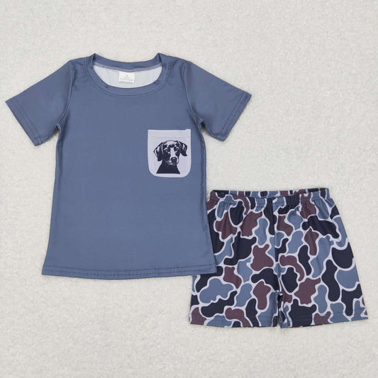 Baby Boys Sibling Summer Hunting Camo Shorts Outfit
