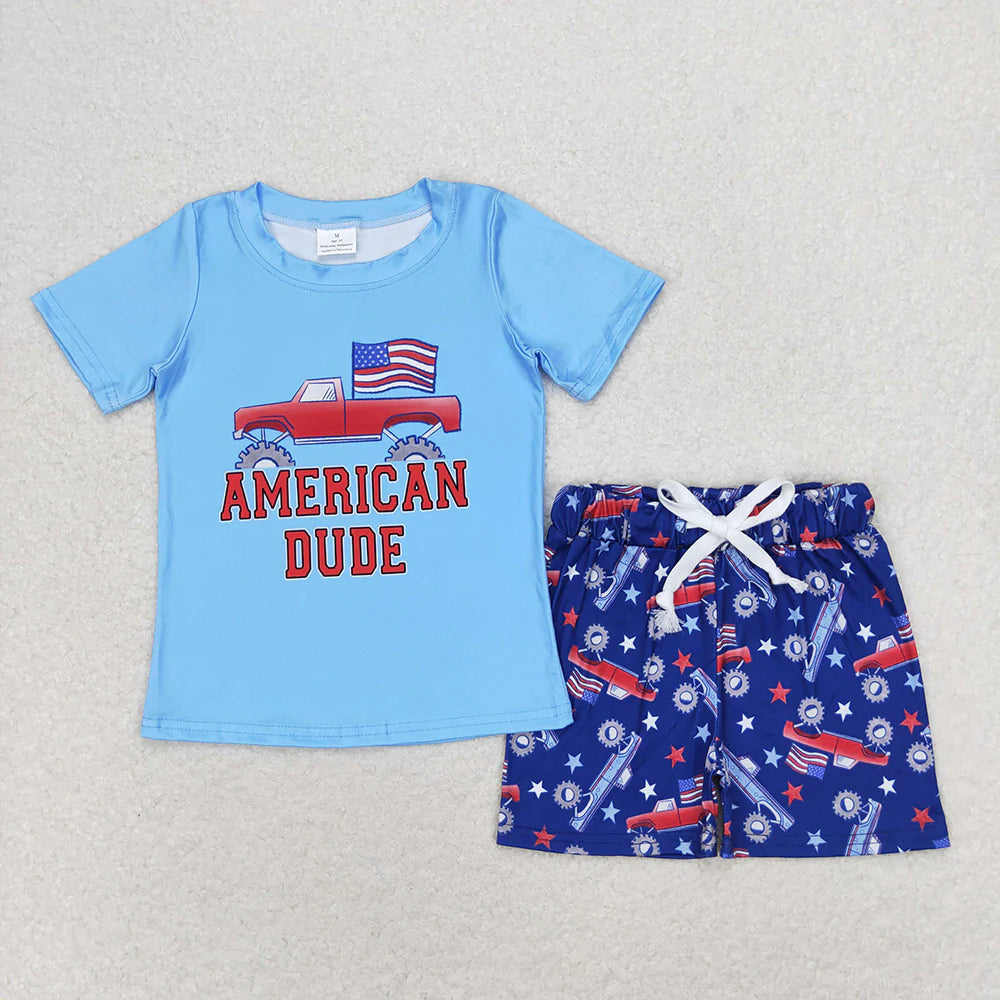 Sibling Baby Boys 4th Of July Tee Top Summer Kids Outfits Sets 3-6M to 7-8T
