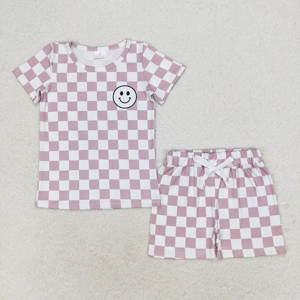 Sibling Baby Boys Short Sleeve Smile Top Shorts Clothes Sets