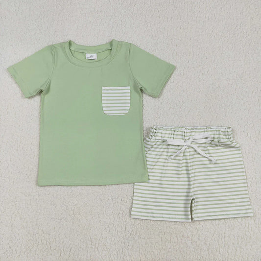Sibling Baby Boys Cotton Pocket Top Shorts Outfits Sets