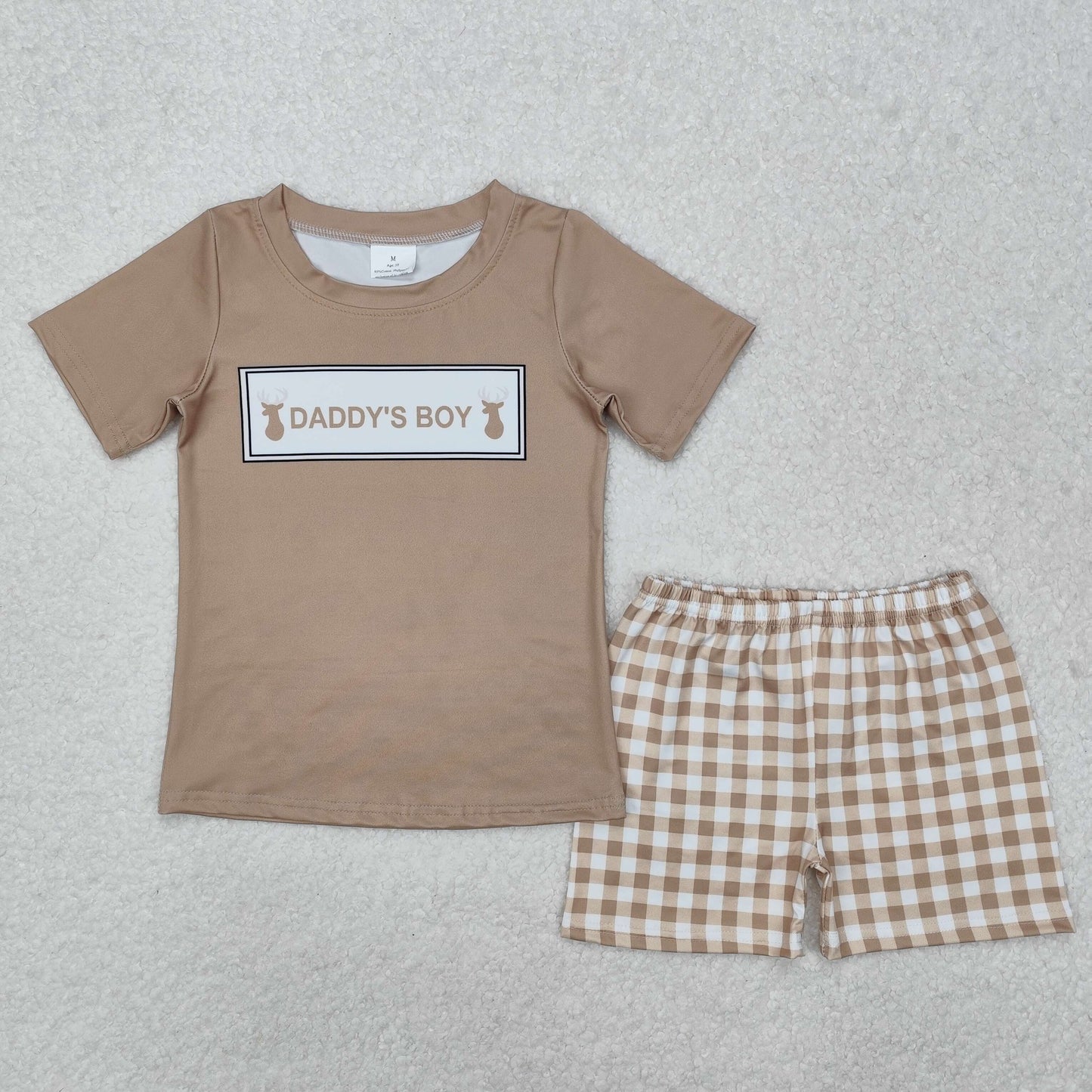 Daddy's Girl & Boy Sibling Shorts Set Dreess and Romper