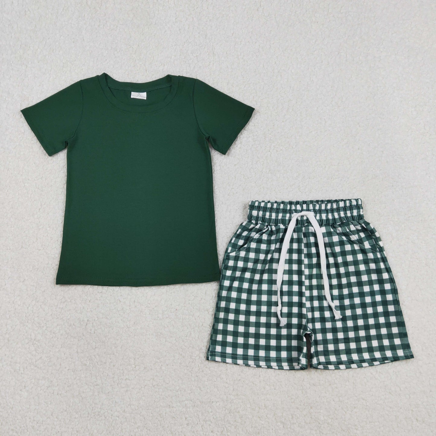 Sibling Baby Boys Short Sleeve Shirts Top Pockets Shorts Pajamas Clothes Sets
