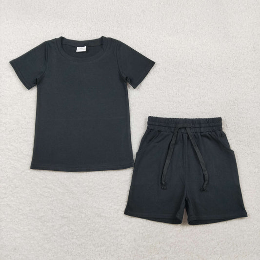 Sibling Baby Boys Short Sleeve Shirts Top Pockets Shorts Pajamas Clothes Sets