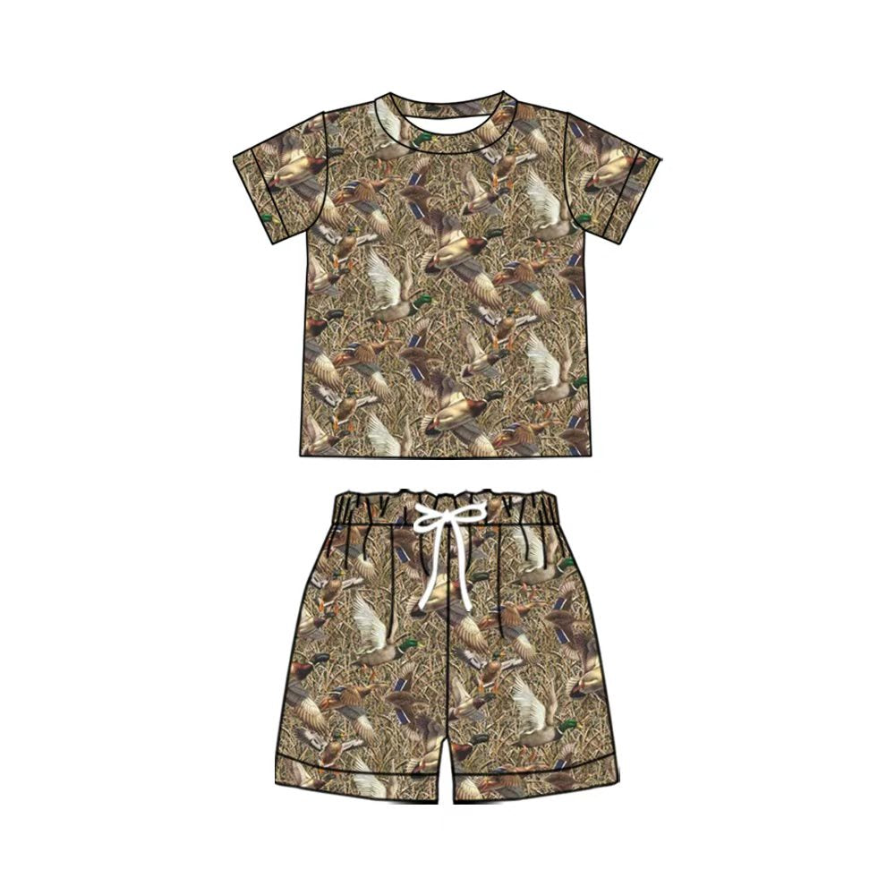 3.24  Baby Boys Mallard Duck Shorts Outfit Preorder