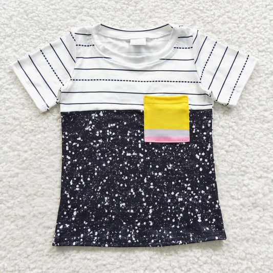 BT0235 Pen Print Boys Back to School Tee Shirts Top