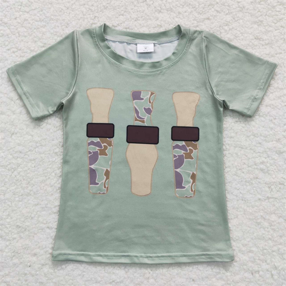 BT0374 Baby Boys Duck Call Short Sleeve T-shirt Top