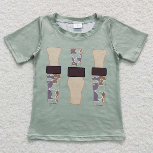 BT0374 Baby Boys Duck Call Short Sleeve T-shirt Top