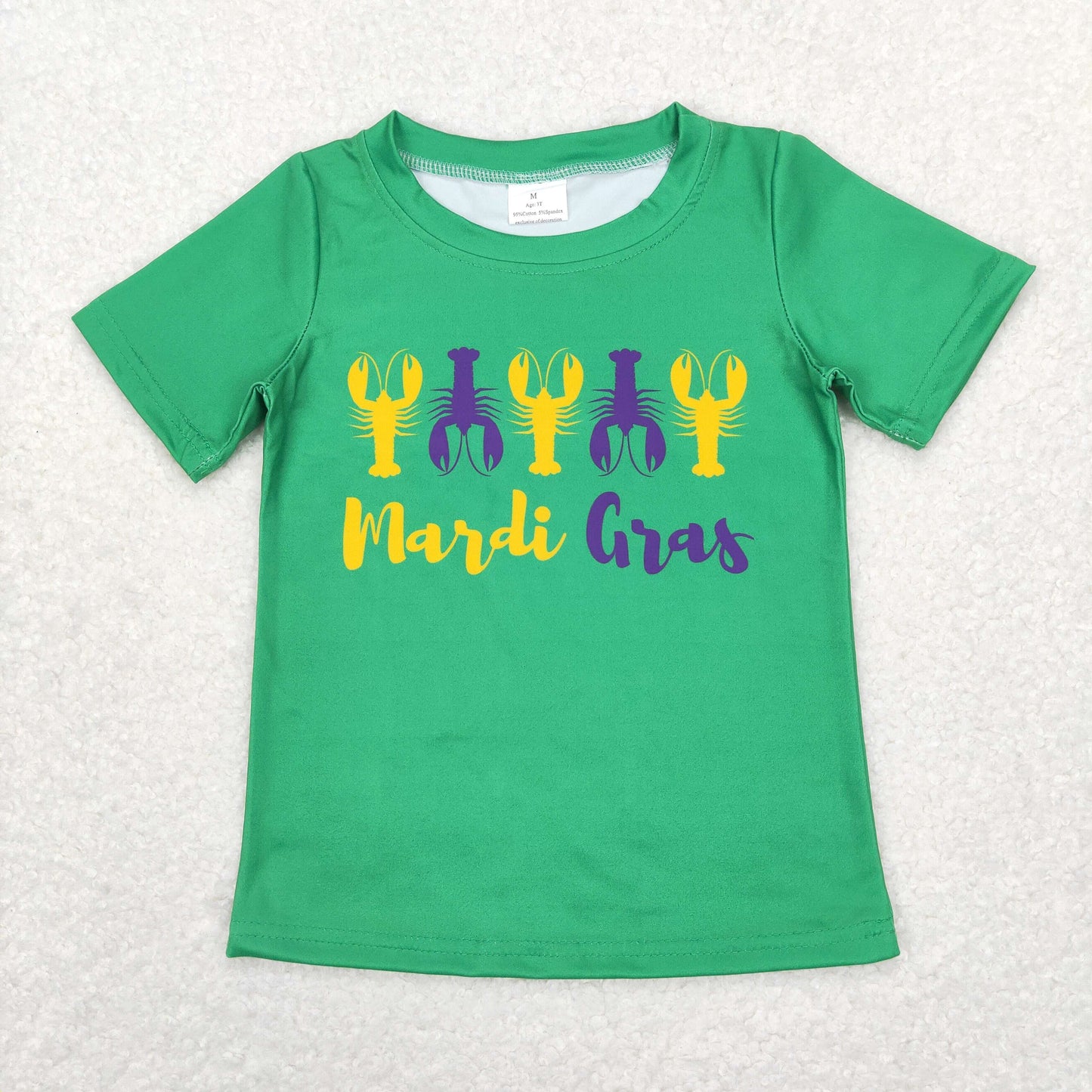 Sibling Baby Boys Girls Short Sleeve Mardigras T-shirts Top