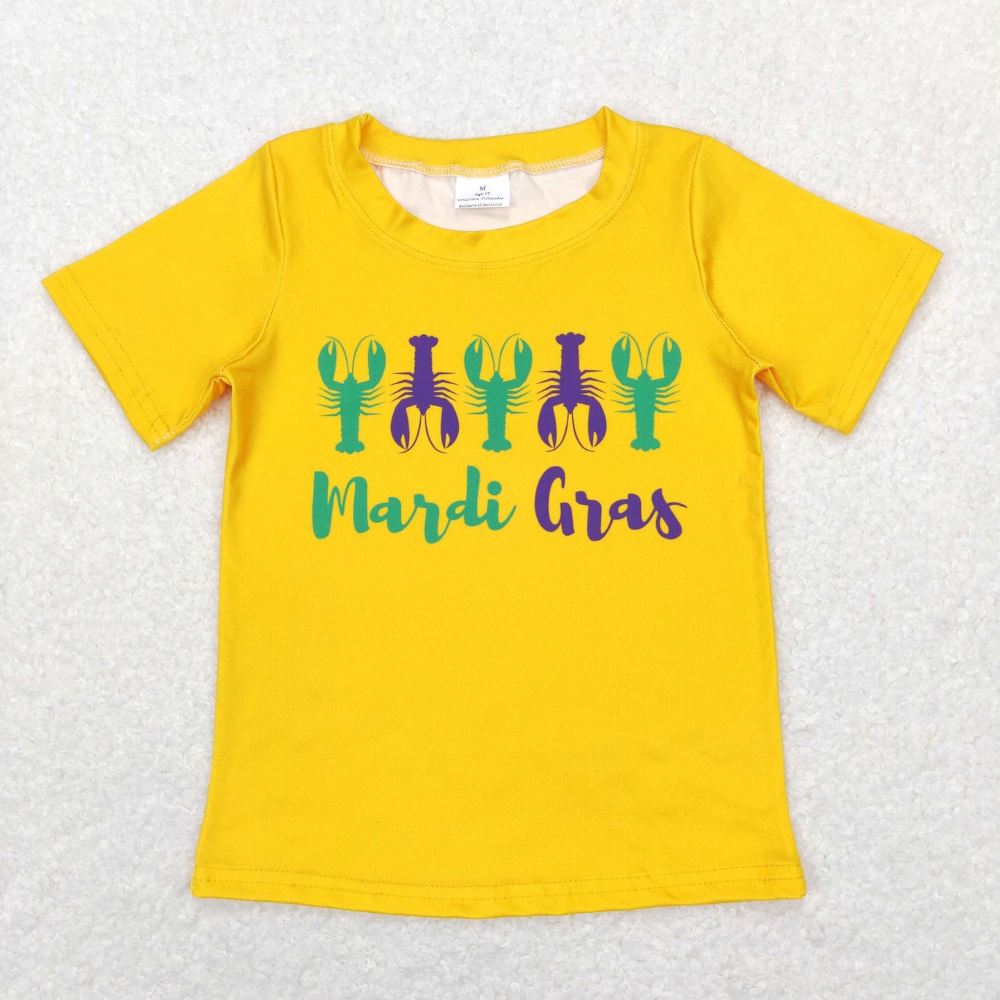 Sibling Baby Boys Girls Short Sleeve Mardigras T-shirts Top
