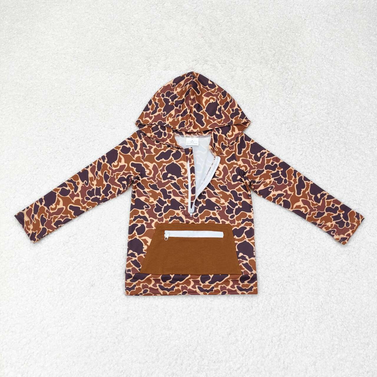 Sibling Baby Boys Girls Southern Camo Deer Hunting Pockets Zipper Hoodies Tops