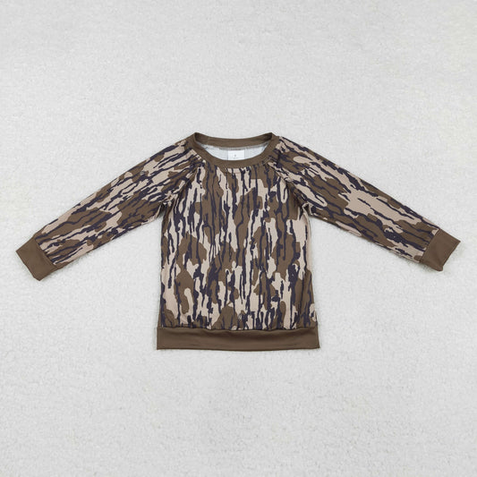 Baby Boys Green Camo Long Sleeve Top