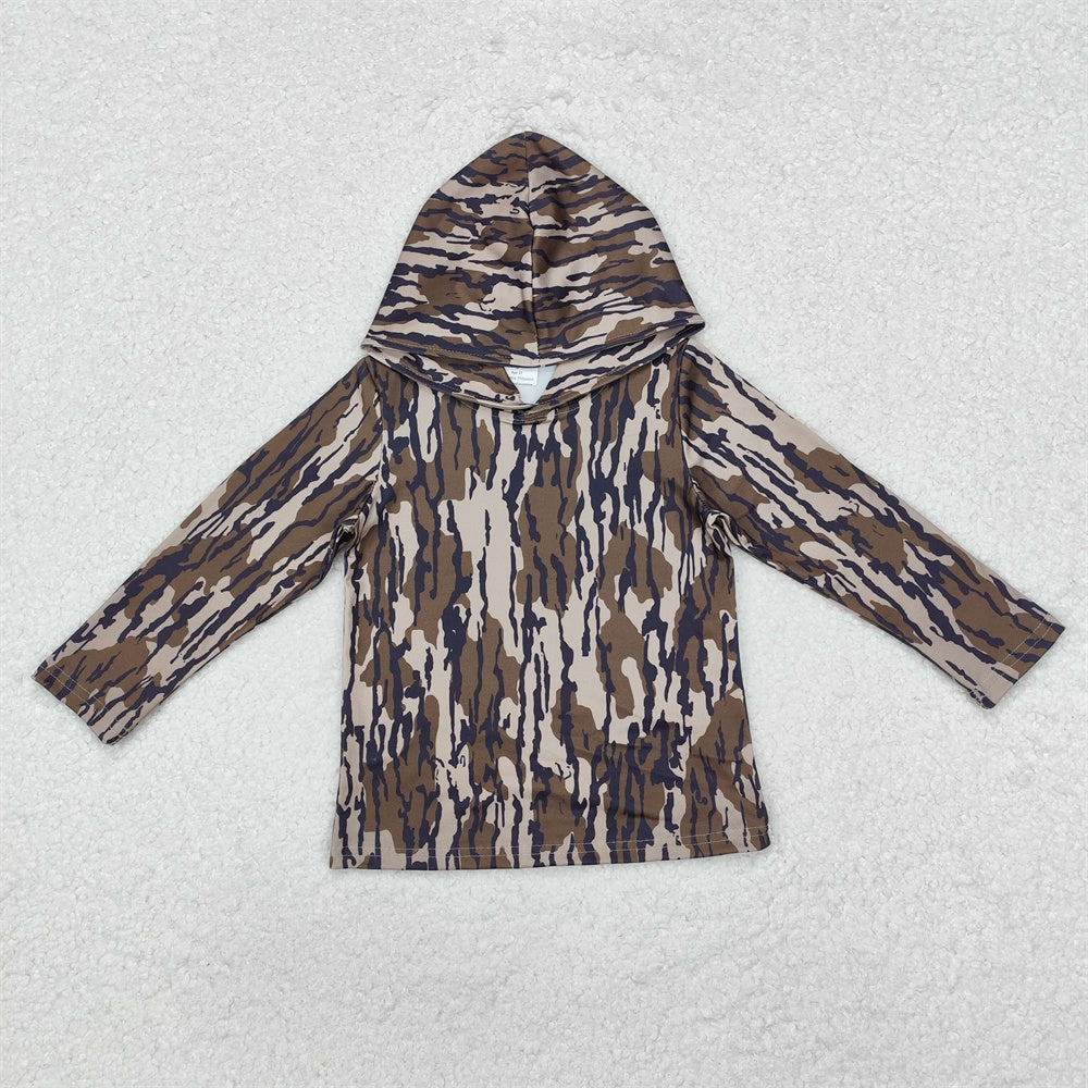 Sibling Baby Boys Camo Long Sleeve Hoodie Top