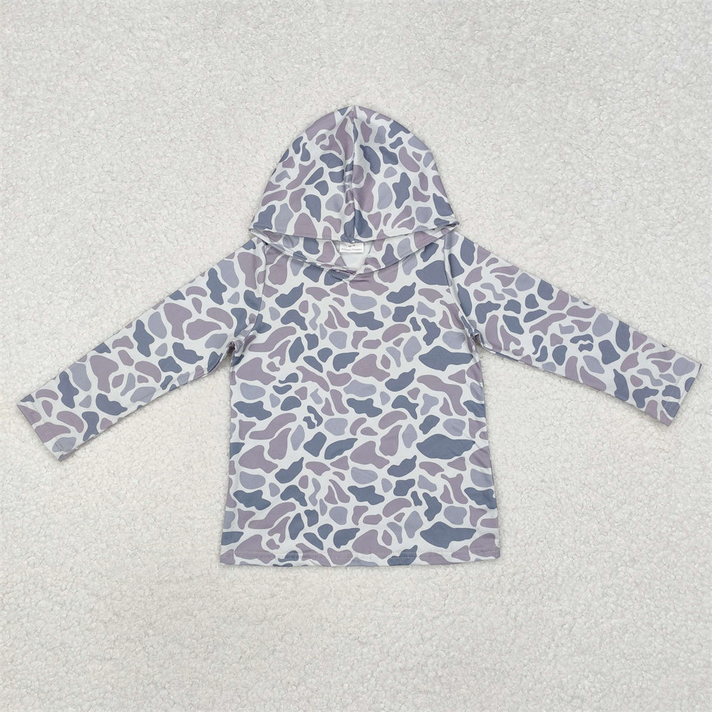 Sibling Baby Boys Camo Long Sleeve Hoodie Top