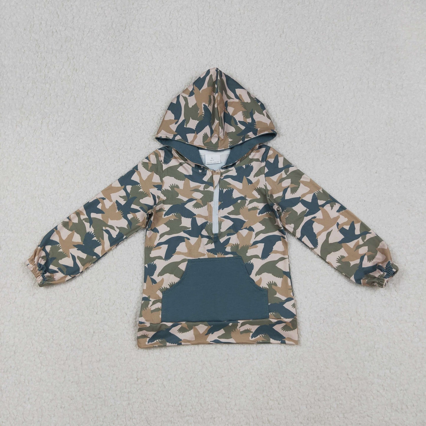 Sibling Baby Boys Girls Southern Camo Deer Hunting Pockets Zipper Hoodies Tops