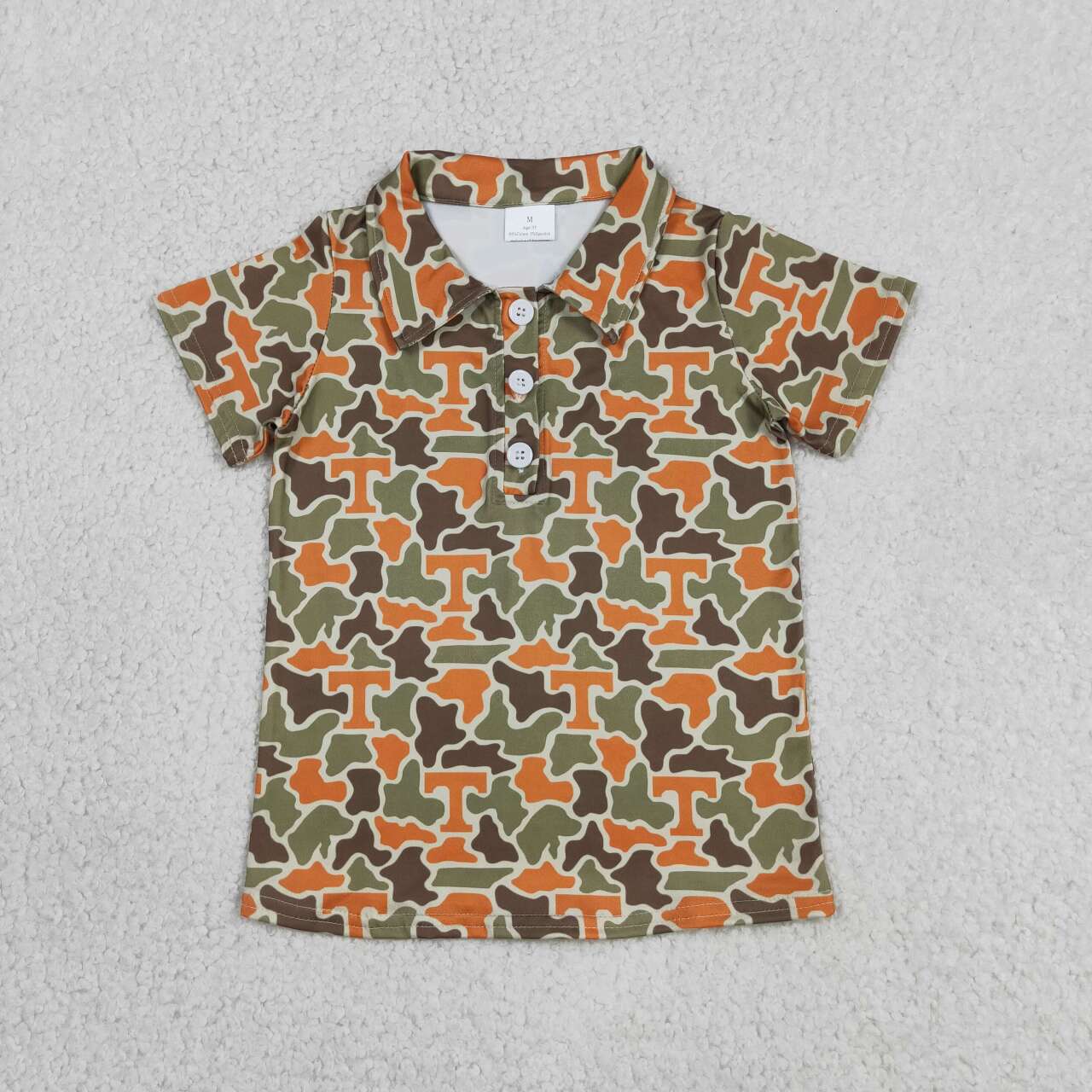 Sibling Baby Girls Camo T  Team Polo Shirt Top Yoga Active Strap Knee Length Dress