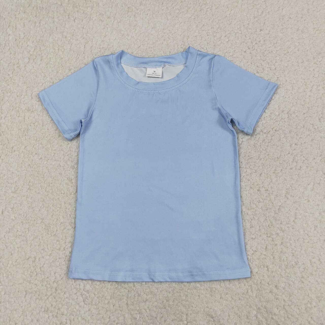 BT1765 Dog Fishing Blue Boys Summer Short Sleeve Tee Shirts Top