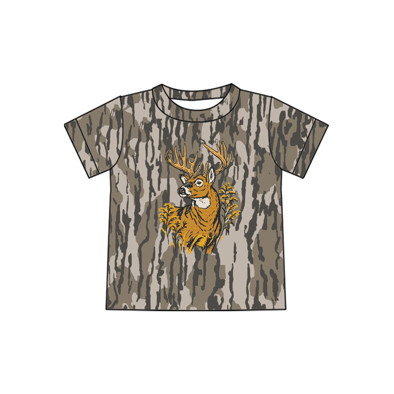 4.3 Kids Camo Hunting Deer Short Sleeve T-shirt Top Preorder