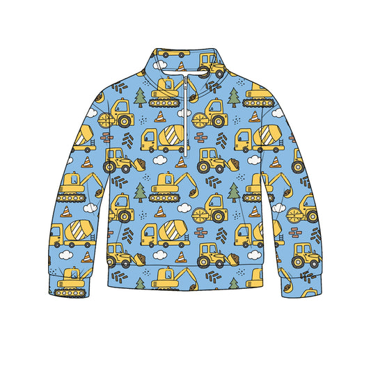 5.9 Boys Blue Truck Long Sleeve Quarter-Zip Pullover Preorder
