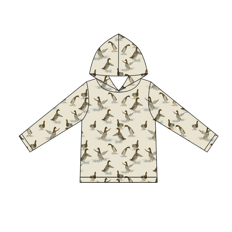 5.11 BT1844 Preorder Duck Print Boys Long Sleeve Hoodie Top