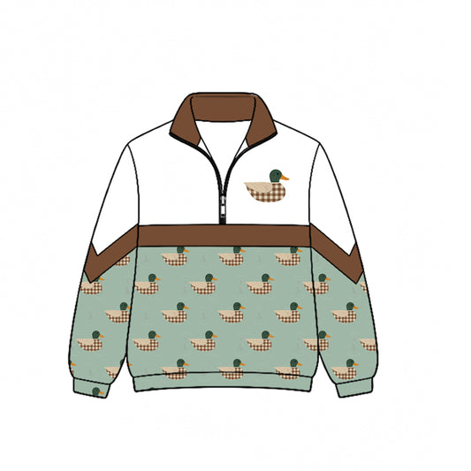 6.19 Baby Boys Mallard Duck Long Sleeve Pullover Top Preorder
