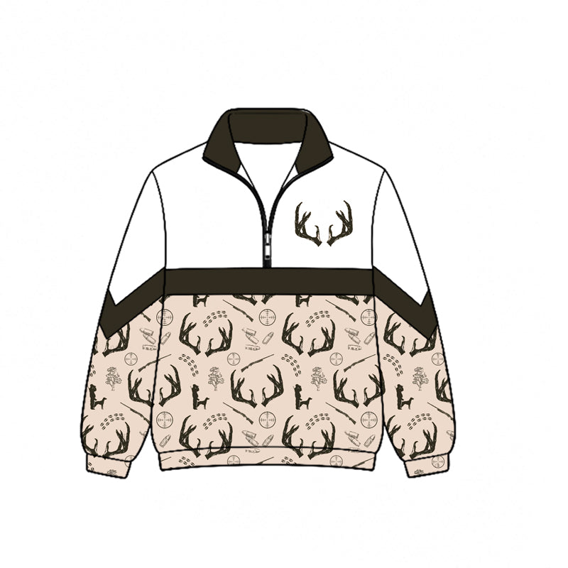 6.19 Baby Boys Hunting Deer Long Sleeve Pullover Top Preorder