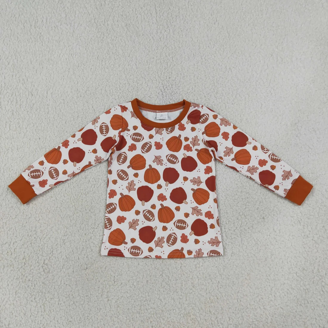 Sibling Baby Boys  Fall Pumpkin  Football  Outfit and Romper