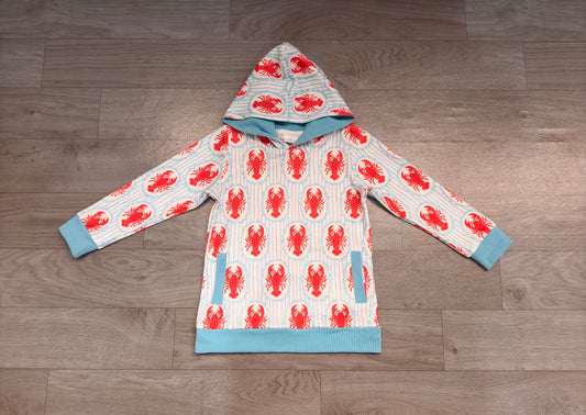 9.18 BT1974 Preorder Baby Boys Crayfish Long Sleeve Hoodie With Pocket