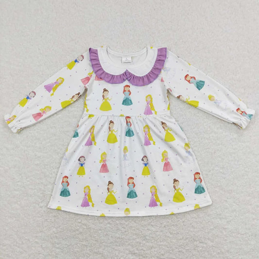 Baby Girls Princess Long Sleeve Knee Length Dress