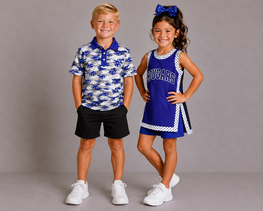 (Custom Design Preorder MOQ 5)  Teams Buna Cougars Camo Print Boys Girls & Man Clothes Family Matching Wear