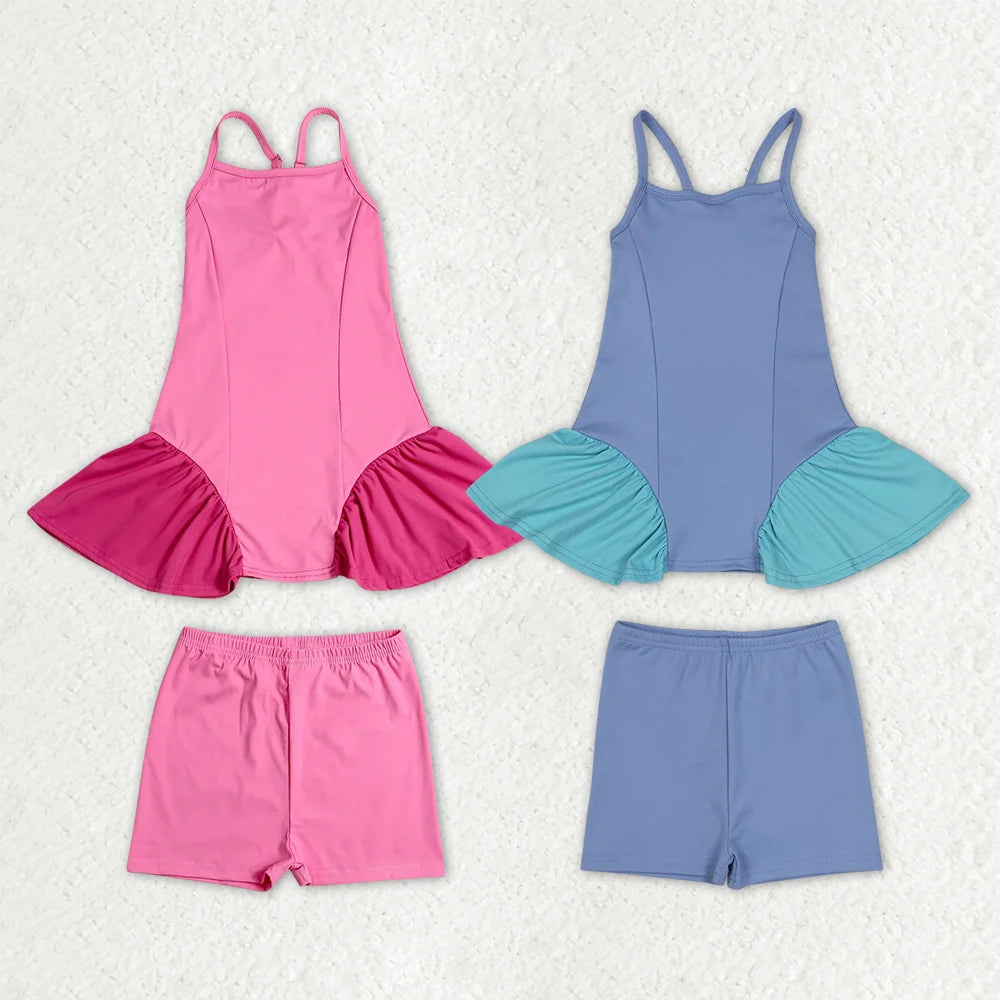 Sibling Baby Girls Strap Dress Shorts Active Outfit