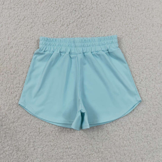 Kids Girls Light Blue Active  Shorts