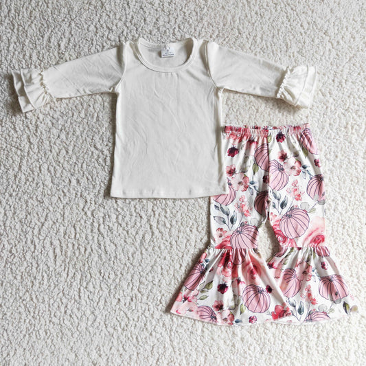 Girls pink punpkin outfits  GLP0264