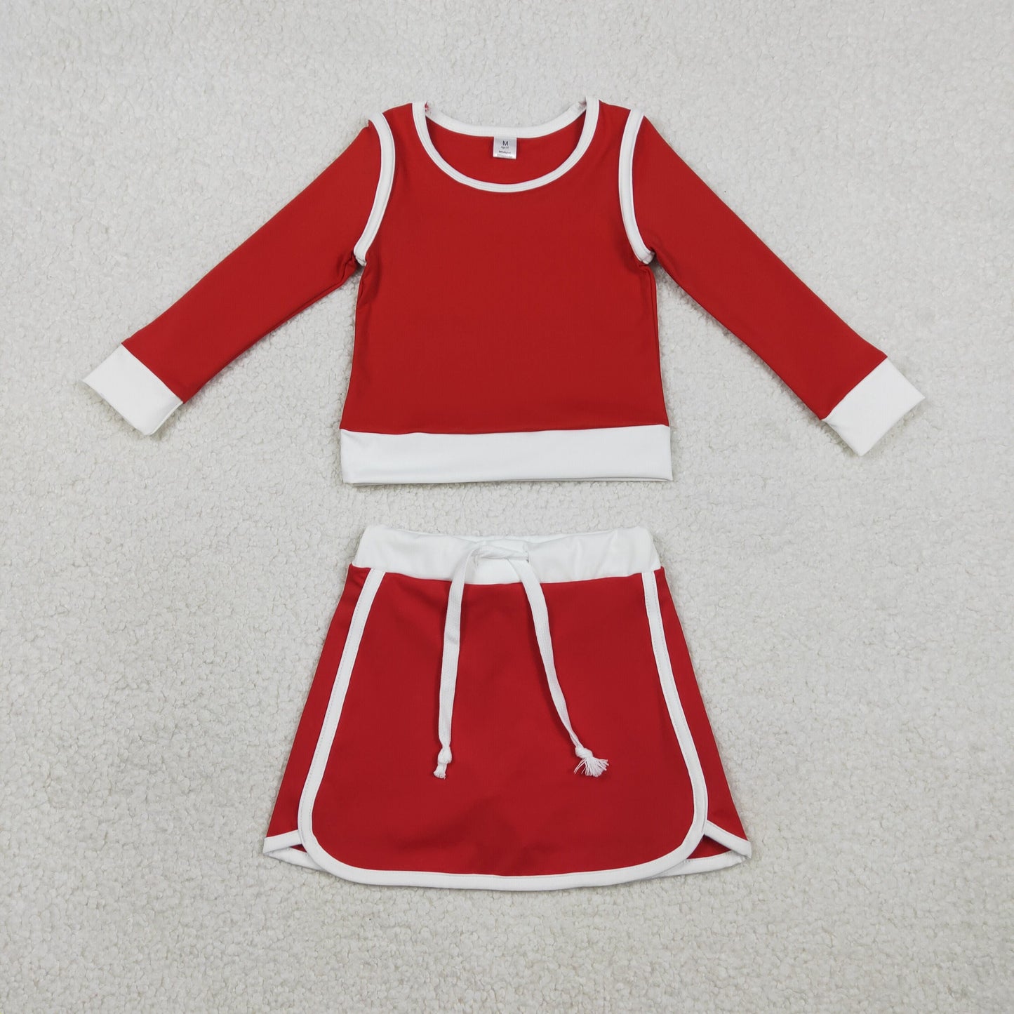 Sibling Baby Girls Long Sleeve Top Skirt Shorts Yoga Active Clothes Sets
