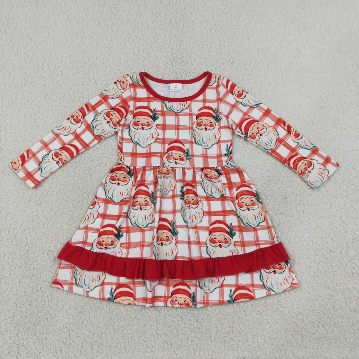 Family Christmas santa Red Plaid Pajama Set Dress Pants and Blanket