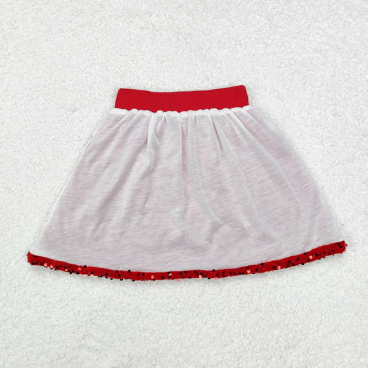 GLK0027 Red Baby Girls Sequins Skirts