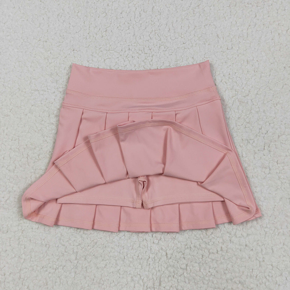 16 Colors Yoga Pleated Active Girls Skirts Sister Wear Summer Bottom Skort