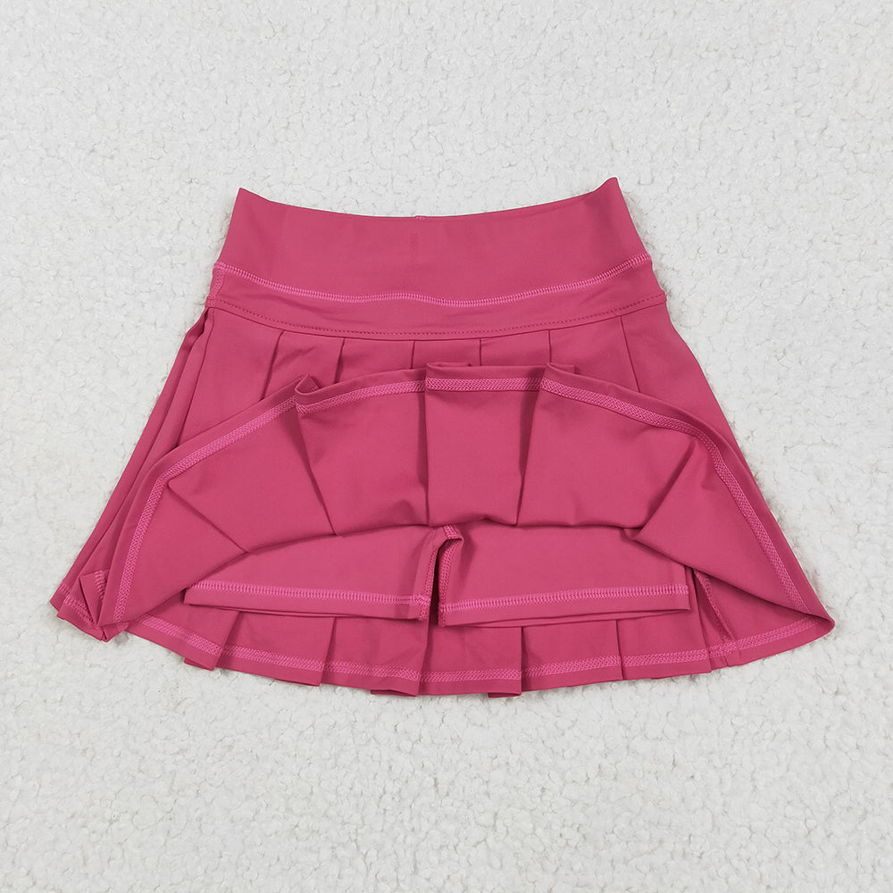 16 Colors Yoga Pleated Active Girls Skirts Sister Wear Summer Bottom Skort