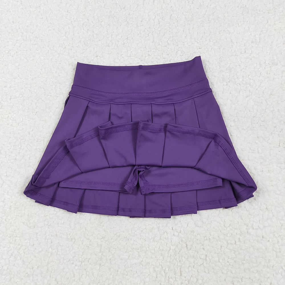 16 Colors Yoga Pleated Active Girls Skirts Sister Wear Summer Bottom Skort