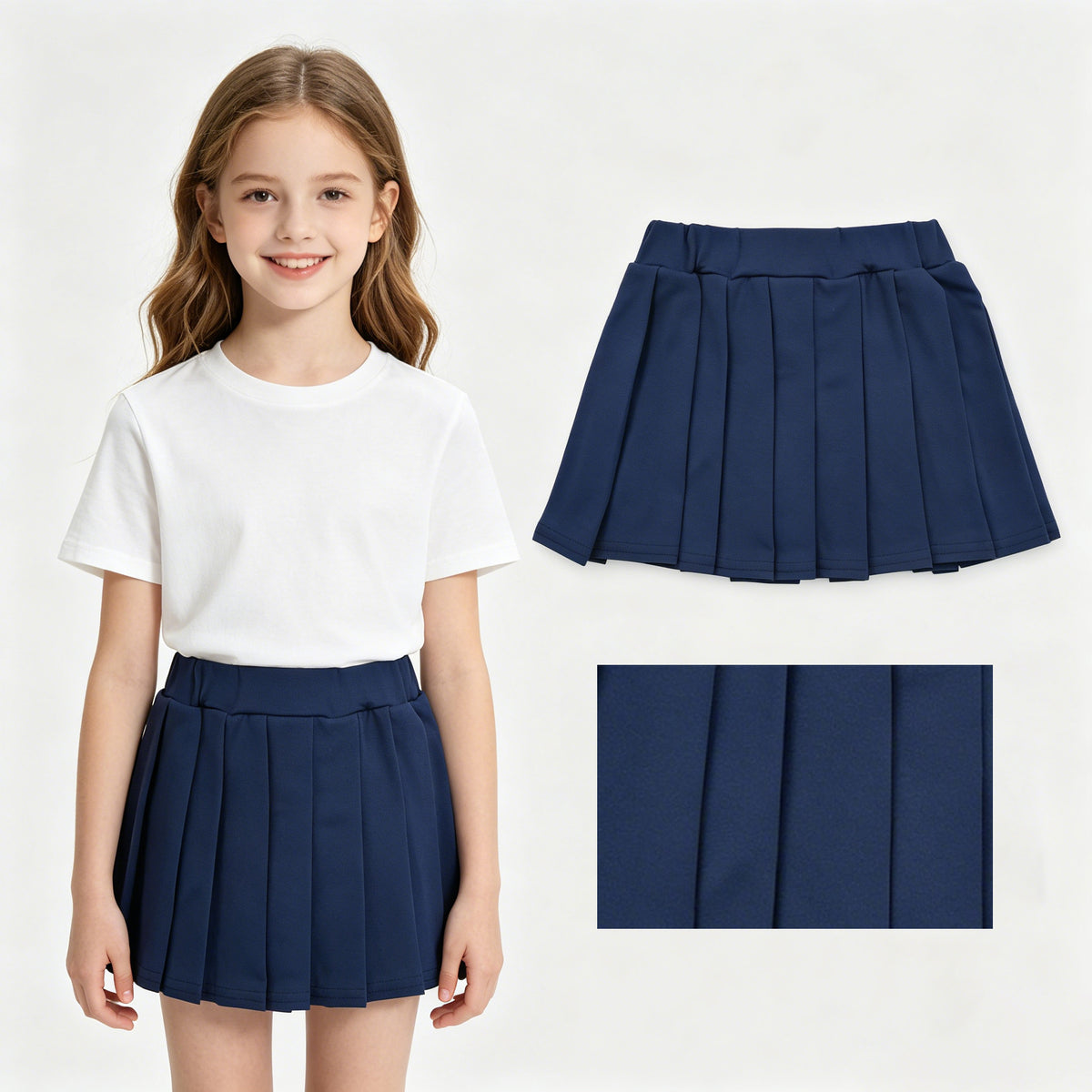 GLK0108 Cotton Baby Girls Bottom Skort
