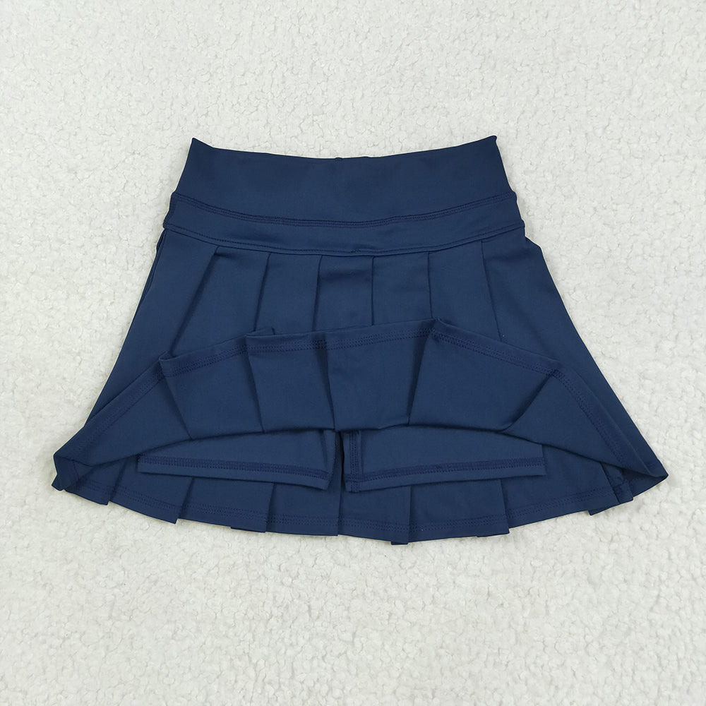 16 Colors Yoga Pleated Active Girls Skirts Sister Wear Summer Bottom Skort