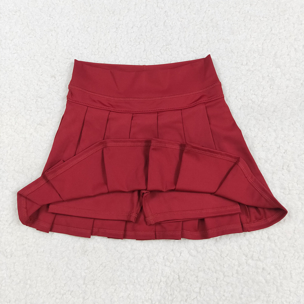 16 Colors Yoga Pleated Active Girls Skirts Sister Wear Summer Bottom Skort
